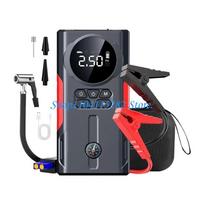 Portable 12V Digital Tire With Emergency Jump Starter Function For Vehicles