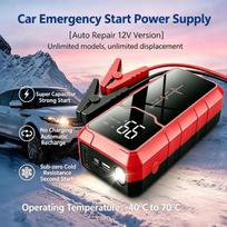 High Capacity 12V Car Jump Starter Portable Emergency Battery Booster Auto Start Power Bank for Vehicle Dead Battery