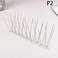 1PC Stainless Steel Pigeon Spikes And Bird Repeller Deterrent 25cm Balcony Anti-bird Repellent Thorn Nail Kit Pest Control 30 stabs
