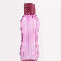 Nešiojamas plastikinis butelis su rankena lauko sportui, One Size pink