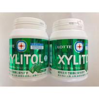 2-pack Lotte Xylitol Gum Lime Mint Mega Size 290g x 2