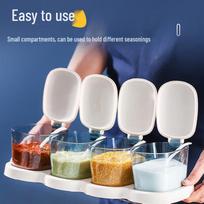 Camellia Plastic Spice Jars Set