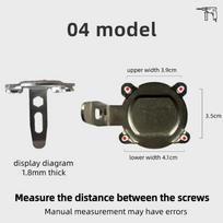 Steel Drill Belt Hook Knock-proof Cordless Drill Hanger New Drill Waist Hanger  Workshop Use Model 04 4.1*3.5cm