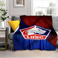 Losc Football Crest Blanket Outdoor Flannel Blanket for Camping, Hiking, Garden Parties, Picnic Essentials,gift for family and friends 75x90cm