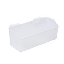 Plastic Kitchen Storage Basket Removable Spices Shelf Bracket Trash Can Hanging Cup Holders  Office transparent-Style 2