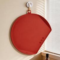 1PC TPU cutting board new antibacterial household food grade cutting board cutting board cutting fruit Irregular shape raudona