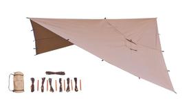 Bushmen hot tarp 3x3 cotton - tarp polycotton 220 g/m² with chimney outlet