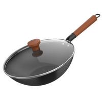 ASD Refined Iron Wok with Lid, 32cm, No Coating