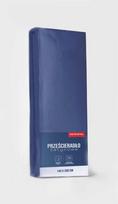 Satin fitted sheet 140x200 microfiber navy blue