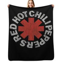 Red Hot Chill Peppers Throw Blanket All Season Lightweight Soft Blanket for Bed Size: 75*100cm, Weight: 230 GSM