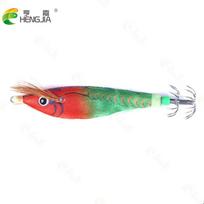 Šviečiantis Squid Jig Kalmarų masalas 10cm-10g Medinis krevečių žirginis kabliukas Aštuonkojų žūklės masalai Sepijos Dirbtinio žirginimo masalas