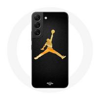 Case for Samsung Galaxy S21 FE Air Michael Jordan Logo Yellow