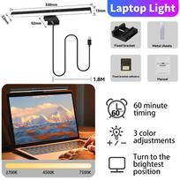 Akį tausojanti LED stalinė lempa Kompiuterio monitoriaus šviesos juosta PC monitoriaus lempos juosta USB ekrano juostos apšvietimas ekrano pakabinamas šviesos juosta