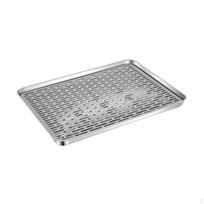 Elegantiškas nerūdijančio plieno arbatos padėklų rinkinys Kung Fu ceremonijai 26.5x20.5x2.5cm gray