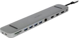 Adesso Plusonic USB-C Docking Adapter/Hub 9in1 with HDMI/DP/LAN/USB | PSUC2501 | 4038816187499