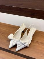 Purple pointed high heels bag head sandals fairy shoes season temperament socialite stiletto shoes 35 abrikosas