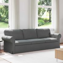 Sofa Tamsiai pilka 245 x 82 x 80 cm audinys