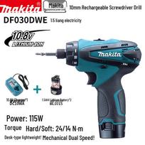 Makita DF030DWE 10.8V Cordless Drill Driver Kit CN plug (adapter included)
