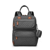 Versatile Handbag, Backpack, Casual Backpack, Large Capacity Travel Bag, Trendy Women's Bag, Oxford Cloth Commuting Bag tamsiai pilka spalva