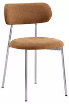Valgomojo kėdė Lyric Seat terracotta Apia 272, Base steel chrome, 2 vnt