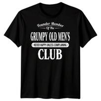 Įkūrėjo narys Piktų senolių klubo Humoro grafinis marškinėlis 4XL