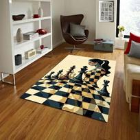Chess Queen Art Rug Abstract Woman Chessboard Carpet Modern Strategy Game Decor Surreal Chess Pieces Design Floor Rugs 40X60cm