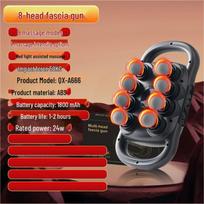 Powerful Multi-Head Fascia Gun: Deep Tissue Massage Therapy Tool