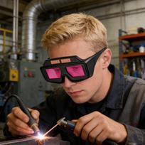 Welding Goggles Wrap-around Anti-scratch UV Protection Adjustable Shade Eye Protection Welder Glasses For Women Men Torching China Mainland
