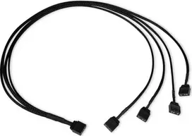 „Alphacool“ „Alphacool“ Y-skirstytuvas aRGB iš 3 kontaktų į 4 x 3 kontaktus, 60 cm – juodas