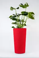 „Adoni“ raudonas medvilninis vazonas su įdėklu, 57 cm – rankų darbo (adoni-ba-red-57)