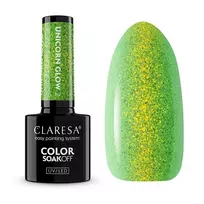CLARESA_„Soak Off“ UV/LED hibridinis nagų lakas 2 „Unicorn Glow“ 5 g