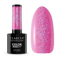 CLARESA_Soak Off UV/LED hibridinis nagų lakas 4 „Unicorn Glow“ 5 g
