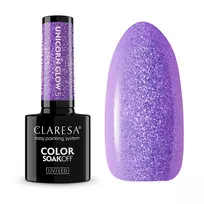 CLARESA_„Soak Off“ UV/LED hibridinis nagų lakas „5 Unicorn Glow“, 5 g