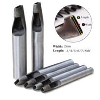 Punch Leather DIY Tool 3x2~8x2mm 6pcs/Set Brand New
