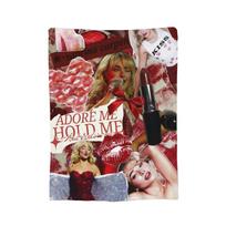 Sabrina Carpenter 90s Blankets Fleece Winter Breathable Warm Throw Blankets for Home Bedroom Bedspreads Size: 75*100cm, Weight: 230 GSM