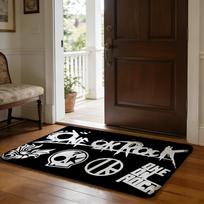 ONE OK ROCK One Ok Band Rock Floor Mat Soft Flannel Absorbent Mat Non-Slip Rug Home Bedroom Bathroom 40cm x 60cm