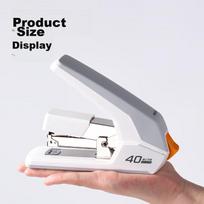 Deli (Deli) 40-Page Low-Effort Stapler, Anti-Jam Function, Pop-Up Staple Channel, Office Supplies, White
