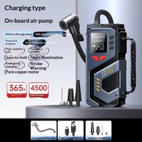 4500mAH Emergency Jump Starter Power Bank with Air Pump For 12V Petrol 150 PSI Car Tires Air Pump With LED & Pressure Gauge A
