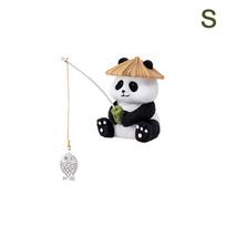 Sodo statula Derva Panda Žvejybos statulėlės Skulptūrų Kiemas Meno Ornamentas Pasakoms Sodas Terasa Veja Balkonas Įkurtuvių Dovanos A1