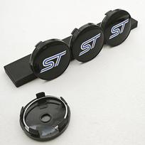 4PCS 60mm ST Line Logo ST Car Wheel Center Hub Caps Rim Cover For Ford Focus Mondeo Mustang Fiesta Kuga MK2 Hubcaps Accessories ST Blue 60mm 4pcs black