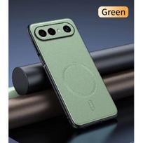 For VIVO S50 Pro Mini Case Magnetic Leather Shield Cover For VIVO S50 Pro Mini Anti-Fingerprint Non-Slip PC+TPU žalia