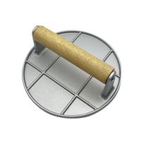 Heavy Duty Burger Press Easy to Clean Meat Patty Maker Professional BBQ Press Grill  Bacon Silver-Round