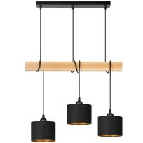 Lampa tornado am3pb czarny-złoty buk