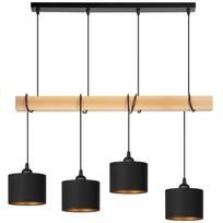 Lampa tornado am4pb czarny-złoty buk