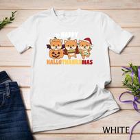 Shiba Inu Christmas Halloween Happy Hallothanksmas Tee Unisex T-shirt 9 S