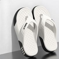 New Style Zig-zag Shoes - Anti-slip and Anti-odor Beach Sandals for Men Fits 39-40 balta
