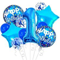 Eleven-piece set birthday party balloon set, perfect for boys', girls', and kids' birthday party decorations