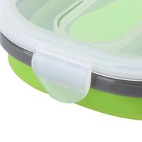 Microwave Safe Foldable Bento Box 800ml Portable Food Storage Bento Lunch Box  Lunch On The Go žalia