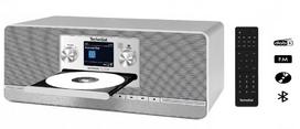 Radio technisat cd dab+ fm bluetooth usb 2×5 w digitradio 372 srebrne