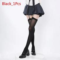1/S Silk Stocking Women'S Thin Style Sexy Spicy Girl Subculture Over Knee Socks Y2K White Silk Strap Silk Stocking One Size